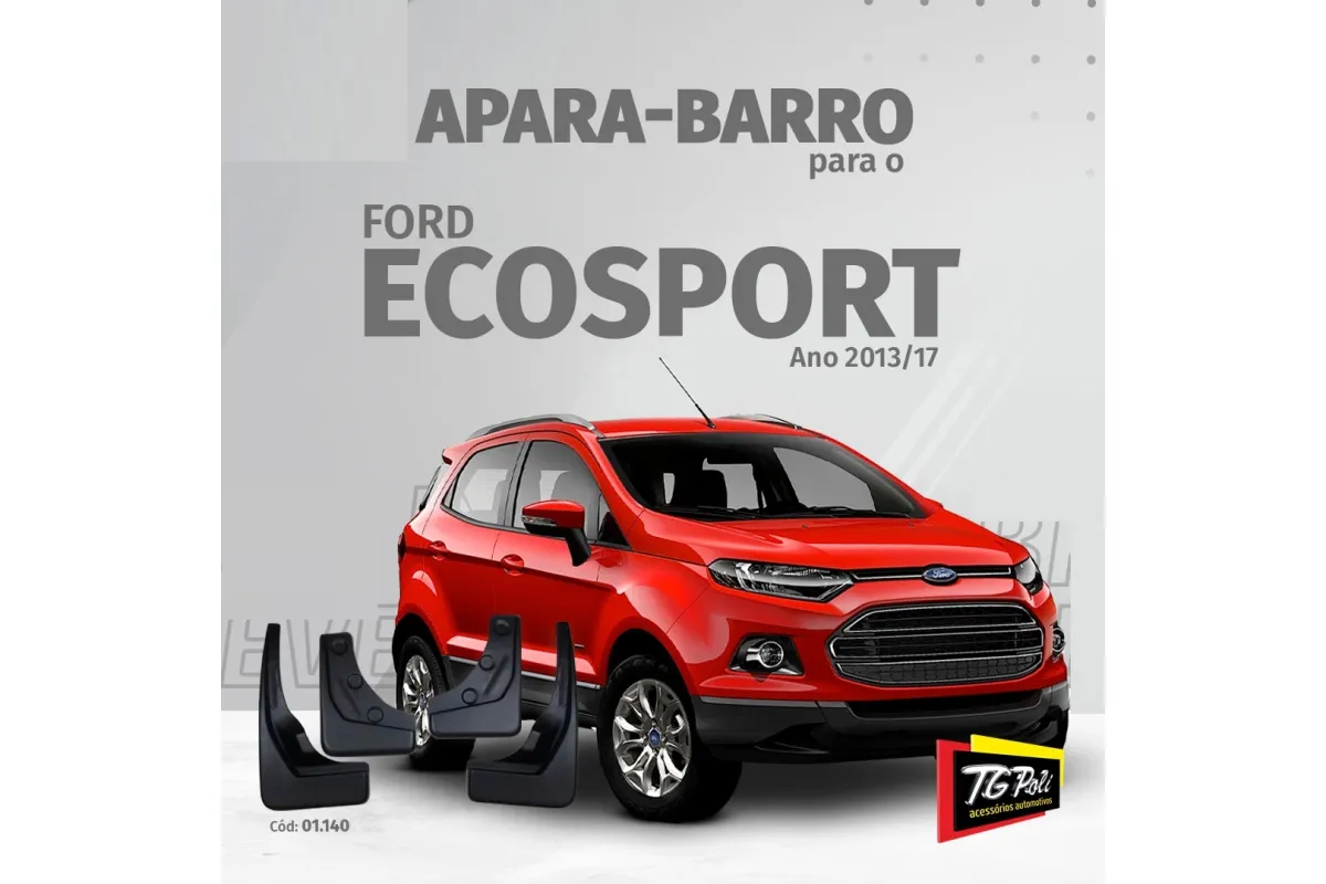 Apara-Barro Eco Esport 13/17 Conjunto 4 Peças (Preto)