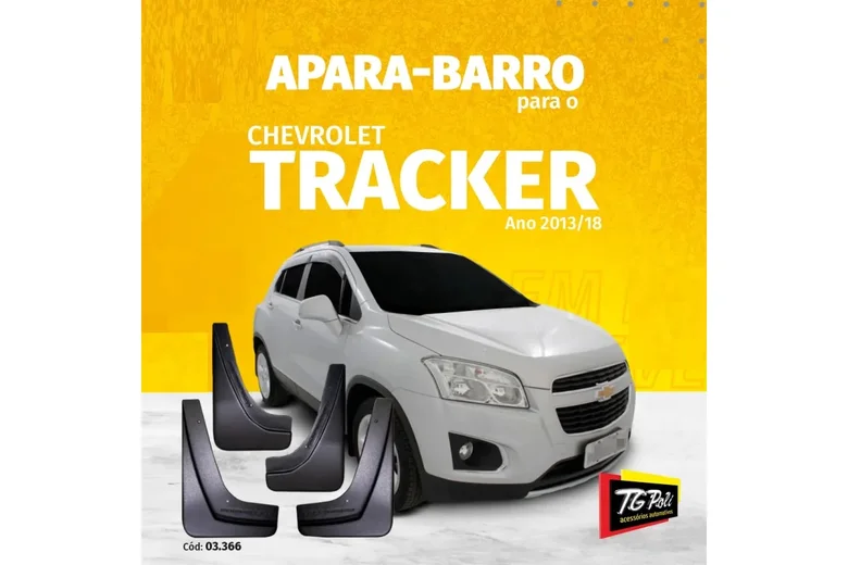 Apara-Barro Gm Tracker 13/18 Conjunto 4 Peças (Preto)