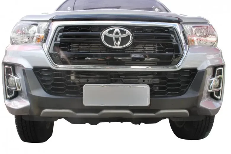 Overbumper Hilux Cabine Dupla 19/20  (Preto c/ Prata-Aluminium)