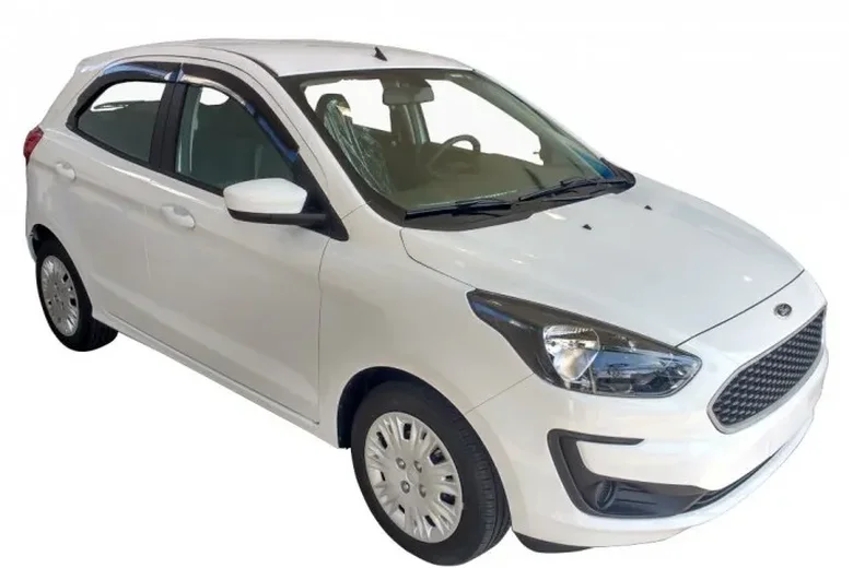 Calha para Carro Inteiriça/ Slim Novo Ka Hatch/Sedan 14/21  4 ...