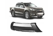 Overbumper S 10  Cab. Simples E Cab. Dupla 12/15 (Preto c/ Prata-Aluminium) - Imagem: 1