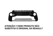 Overbumper Duster  Oroch 15/22  C/Alojamento para Farol de Milha (Preto c/ Prata Aluminium) - Imagem: 2