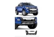 Overbumper  Ranger Cab. Simples E Cab. Dupla 12/15 (Preto c/ Prata-Aluminium) - Imagem: 1