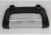 Overbumper  Orig.tgpoli Duster 11/14 com Alojamento P/ Farol de Milha (Preto c/ Prata-Aluminium) - Imagem: 1