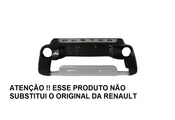 Overbumper Duster 15/19 c/ Alojamento P/ Farol de Milha (Preto c/ Prata Aluminium) - Imagem: 1