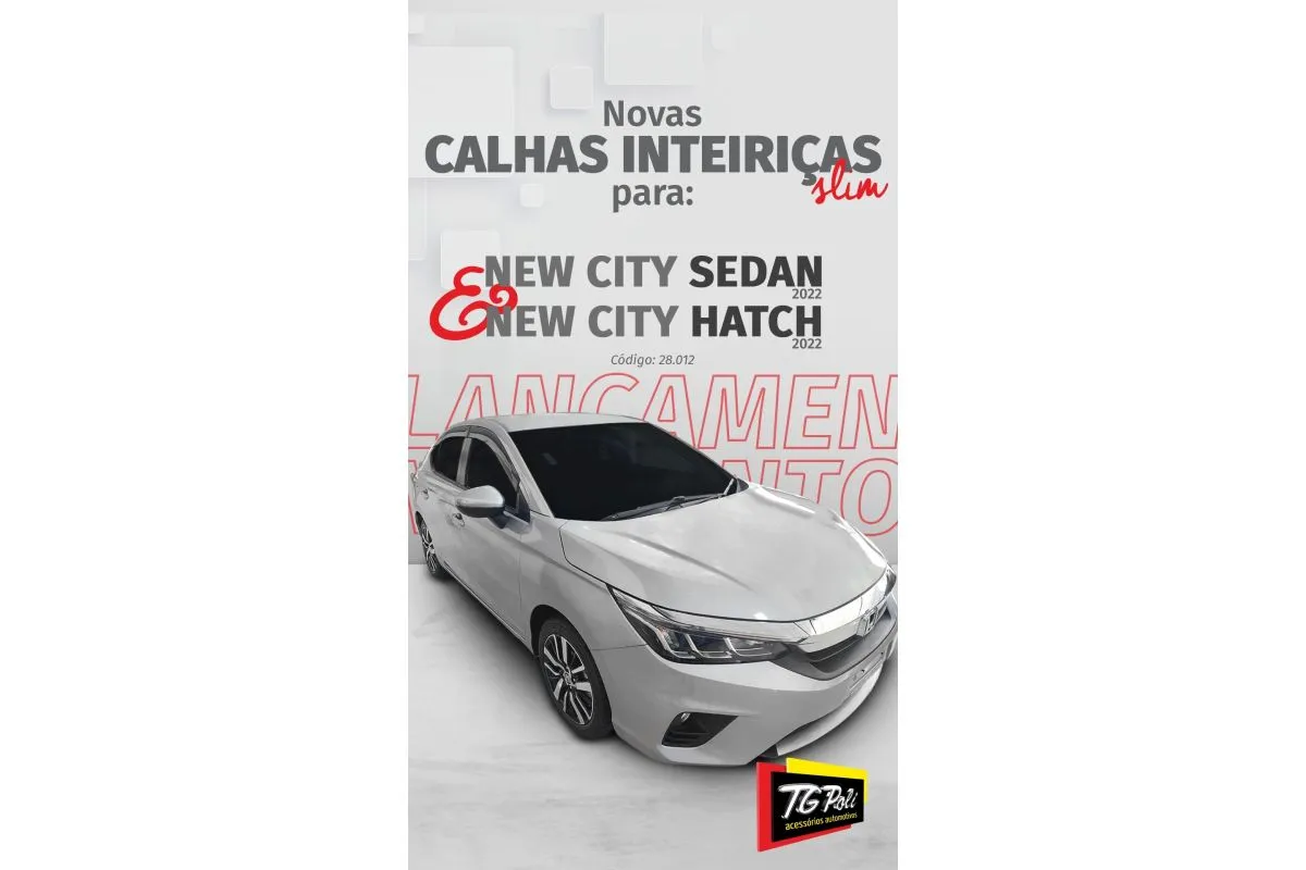 Calha Inteiriça/Slim New City Hatch/ Sedan 2022/2024 - Fotos adicionais 3