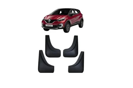 APARA-BARRO RENAULT CAPTUR 17/22 CONJUNTO 4 PEÇAS (PRETO)