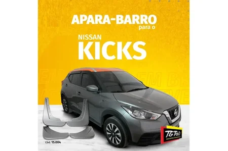 APARA-BARRO NISSAN KICKS 17/22 CONJUNTO 4 PEÇAS (PRETO)