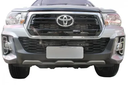 OVERBUMPER HILUX CABINE DUPLA 19/20  (PRETO C/ PRATA-ALUMINIUM)