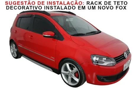 RACK DE TETO DECORATIVO UNIVERSAL APLICÁVEL ATÉ 1,54M (PRETO) INSTALADO EM UM NOVO FOX