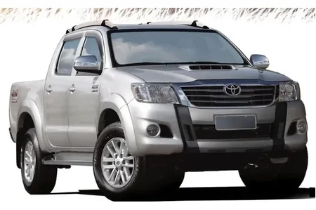 OVERBUMPER HILUX 12/15 (PRETO C/ PRATA-ALUMINIUM)                         