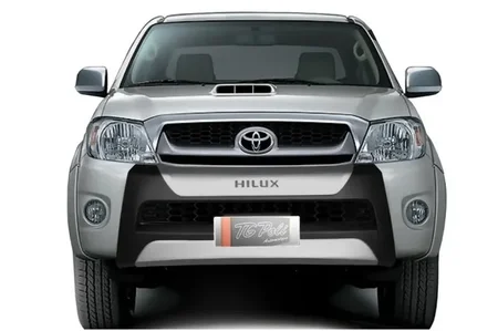 OVERBUMPER HILUX CABINE DUPLA 09/11 (PRETO C/ PRATA-ALUMINIUM)            