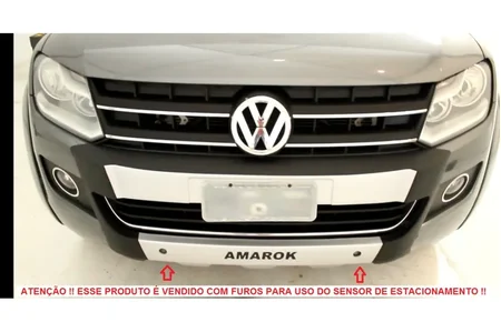 OVERBUMPER AMAROK 10/16 (PRETO C/ PRATA-ALUMINIUM)